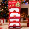 Money Box Christmas 10 Slots Festive Foldable Container Fun Holiday Cash Box For Festival Valentines Birthday Proposal Children