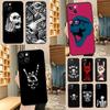 Чехол для телефона с черепом в стиле Рок-н-ролл Для iPhone 17 Pro Max 16 15 14 11 12 13 Pro Max mini 15 16 Plus 16e 17 Air Cover