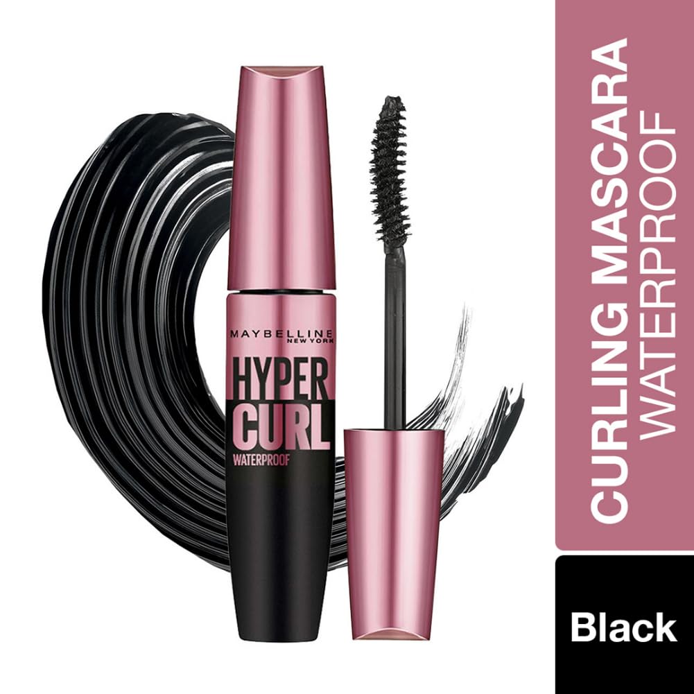 Тушь для ресниц Maybelline Hypercurl Waterproof Черная 9.2 мл