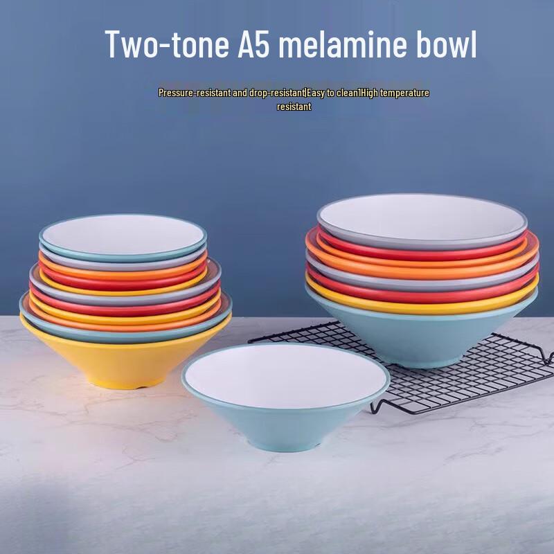 Durable A5 Melamine Noodle Soup Bowl