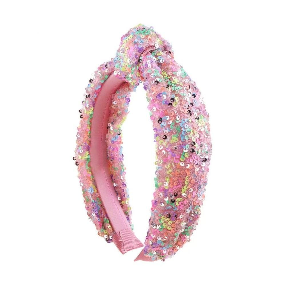 Cute Sequin Knot Headband Sweet Wash Face Hair Bands Hair Hoop Women Girls Hair Accessories