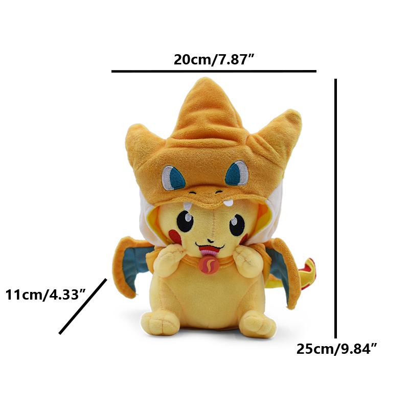 Кос Плюшевые игрушки Косплей Иви Пикачу Чаризард Плюш Люкарио Мягкая игрушка Кукла Коллекционный Подарок, Мультфильм 20-30 см