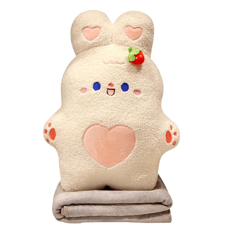 Кролик Милая Панда Лягушка И Свинья Плюшевая Подушка И Плед Для Офисного Сна