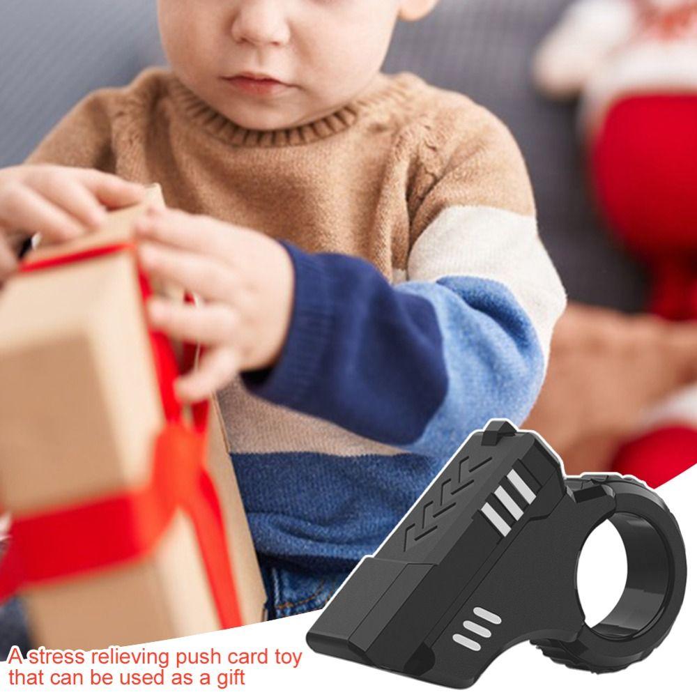 Soothing Rotary Finger Sliders 3D Printed Fidget Ring Toys Portable Spinner Toys  Adult Kids