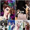 5D DIY Алмазная картина Красота Портрет Горный Хрусталь Картина Полный Круглый Алмазная Вышивка Мозаика Комплект Украшения Дома Подарок