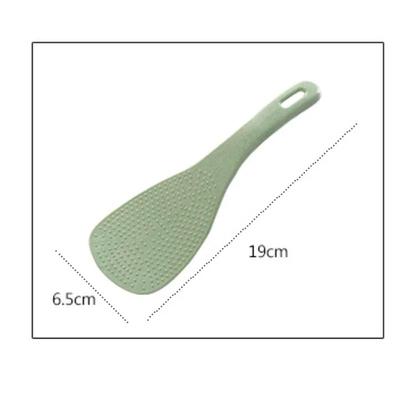 1 шт. Милый кухонный половник, антипригарная лопатка для риса, ложка для еды, из пшеничной соломы, бытовой пластик ПП, антипригарная ложка для риса
