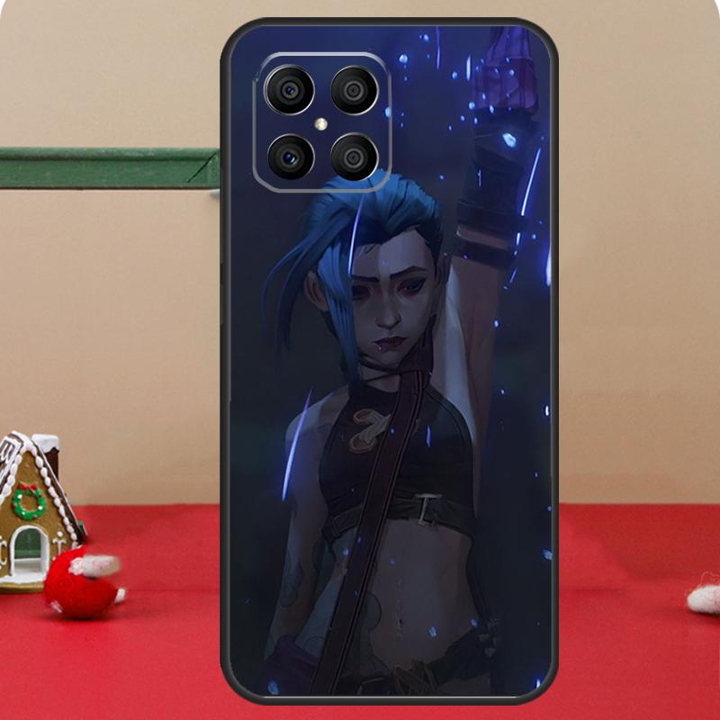Чехол Arcane Jinx Vi Аниме Для Huawei Honor Magic 5 Lite X8 X9 50 70 P20 P30 P40 P50 P60 Pro Nova 9 5T P Smart Z