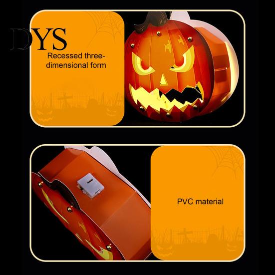 DIY Art Kits for Home Gardening Halloween Lantern Craft Set Kids, Handheld Paper Pumpkin Ghost with LED Light Trick or Treat Party Decoration,