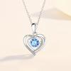 Love Heart-shaped Smart Necklace for Women, Beating Heart Pendant, Collarbone Chain, Neck Chain