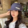 Plaid Headscarf Baseball Hat Lace Strappy Bandana Cap Casual Sunscreen Headscarf Hat  Summer