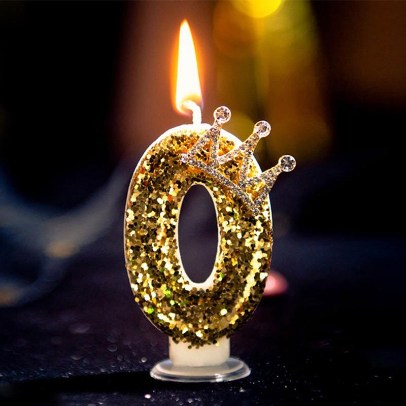 Цифровые свечи Crown Birthday, свечи для взрослых и детей на день рождения, вечеринка