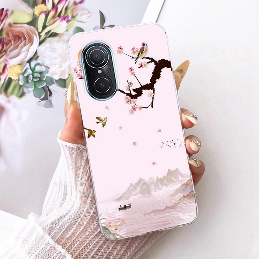 For Huawei Nova 9 SE Case JLN-LX1 Cover Butterfly Painted Silicone Soft Back Case For Huawei Nova9 Nova 9Pro Protective Shell
