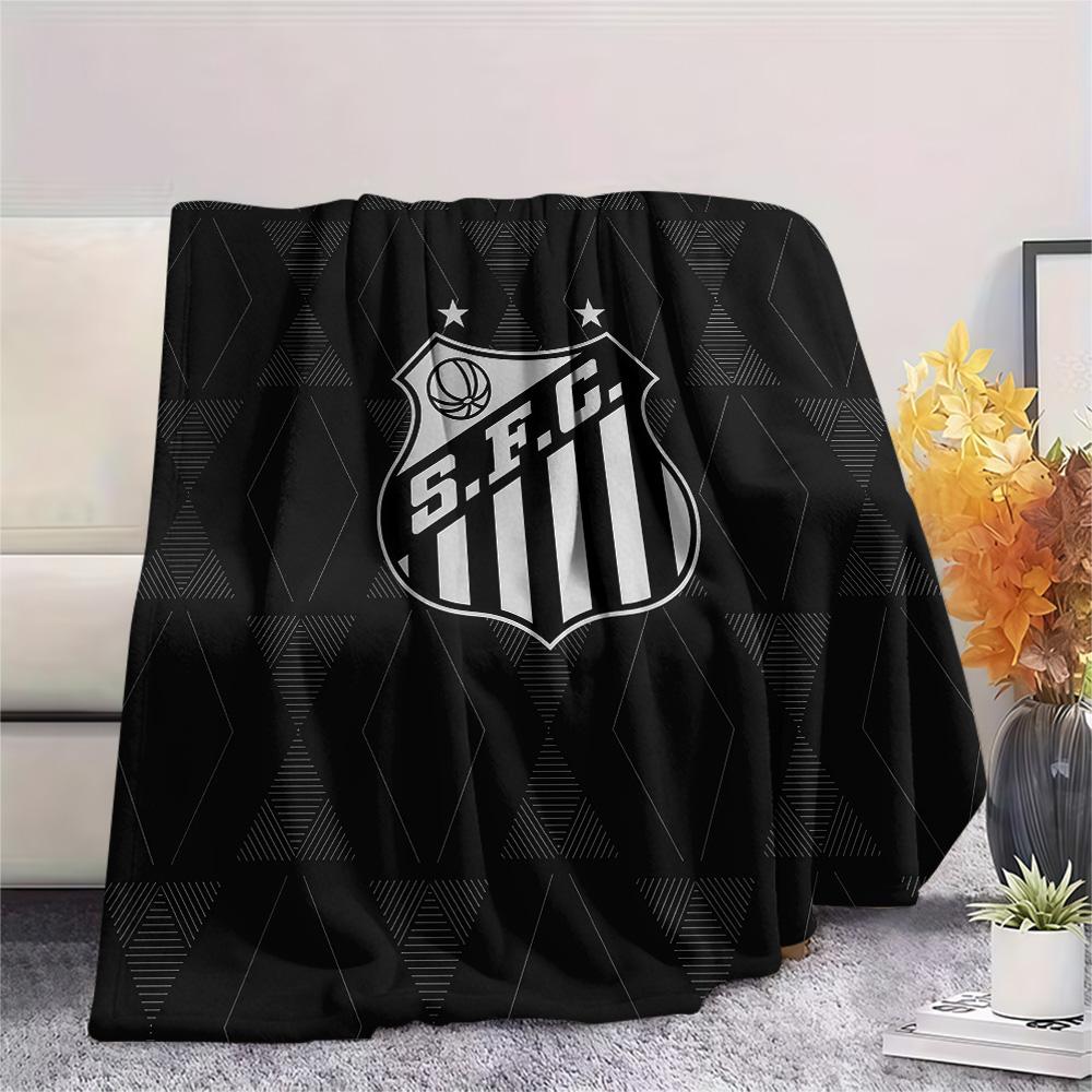 Santos FC Flannel Blanket, High quality Comfortable for All Seasons, Home Decor, Warmth and Comfort