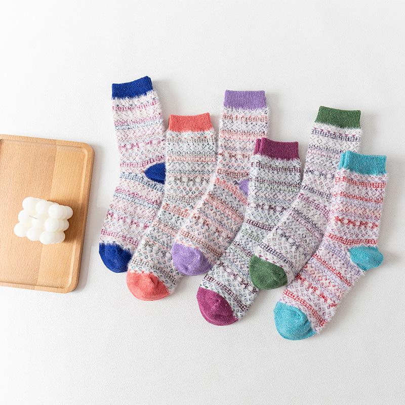 3 пары зимних новых женских толстых теплых носков-гольфов из искусственного норкового кашемира и кроличьей шерсти