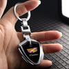 1pcs Car Accessories 3D Metal Keychain Shield Shape Keychain for Cadillac ATS BLS CT4 CT6 CTS ESCALADE STS XLR XT4 XT5 XTS SLS