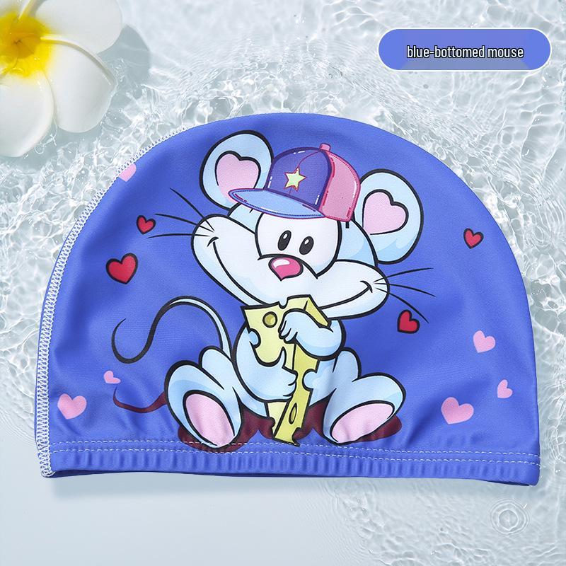 Children's Cartoon Ear-Protective Swim Cap - Cute, Comfy, and Secure for Boys and Girls