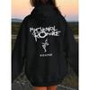 My Chemical Romance Mcr Printed Autumn Winter Hoodies Loose High Quality Comfortabled Punk Emo Rock Fashion Women's Tops