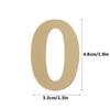 Home Door Label Self-adhesive Gate Digits Door Numeral Plaque Door Plate Number House Drawer Sign