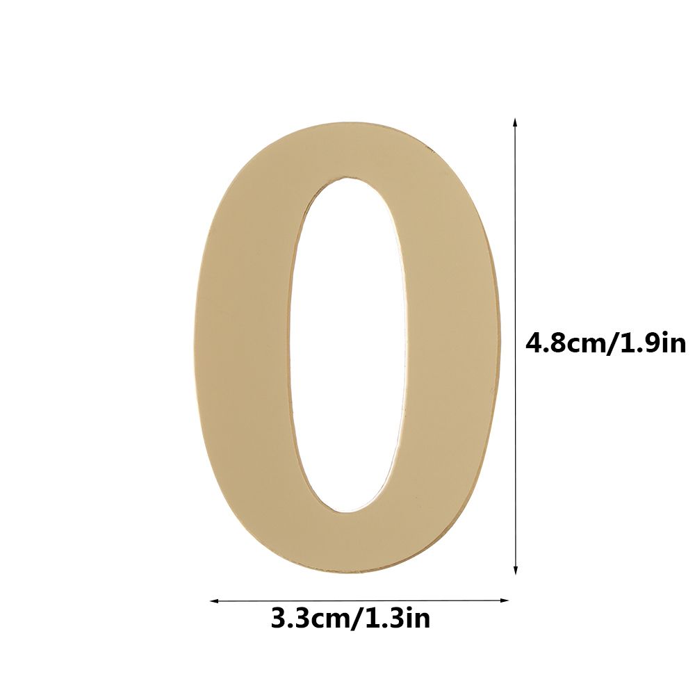 Home Door Label Self-adhesive Gate Digits Door Numeral Plaque Door Plate Number House Drawer Sign
