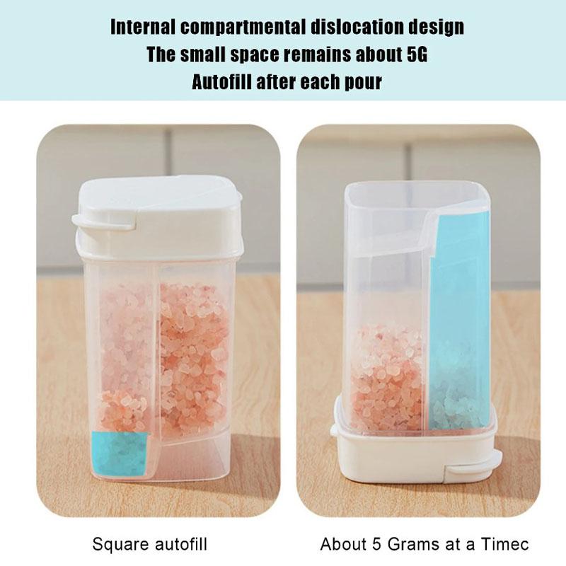 1 шт., контейнер для дозатора специй, пластиковая банка для приправ, для соли