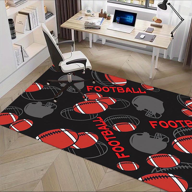 Office Carpet: Football Patterned Sofa Rug for Chair Protectiona023
