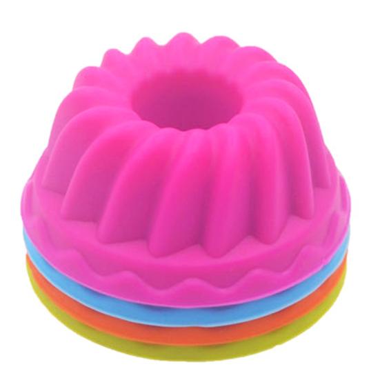 12 шт./компл., антипригарная форма для торта, пищевая легкосъемная форма для самостоятельного использования, многоразовые формы для выпечки, силиконовая форма для маффинов, желе, пончиков, кухонные принадлежности