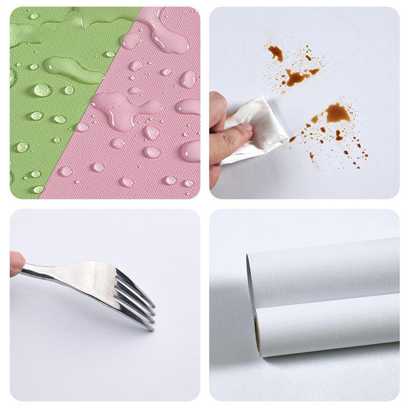 ПВХ водонепроницаемые самоклеящиеся обои Macaron для спальни, гостиной, ремонта, настенная наклейка