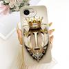 For iPhone 16e Case Cover Luxury A-Z Letters Fashion Crown 2D Painted Silicone Casing A3212 A3409 A3410 A3408
