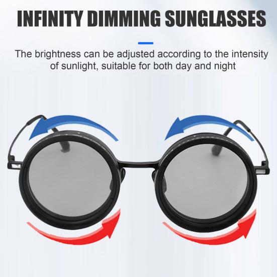 Солнцезащитные очки с регулируемым тонированием от 1 до 9 передач для мужчин, круглые поляризованные очки UV400 с линзами из нейтрального фильтра для пляжа, рыбалки, вождения