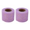 2pcs 25 Yards Each Glitter Tulle Rolls Easy Use Netting Fabric Rolls  For DIY Crafts