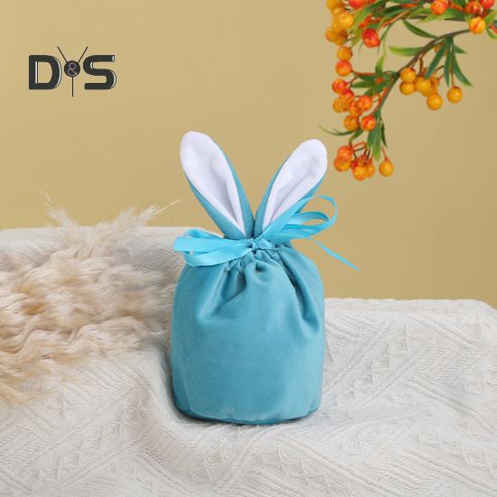 Многоразовый мешок для хранения конфет, супер мягкий, привлекательный, изысканный, пасхальный кролик, праздничный мешок для конфет