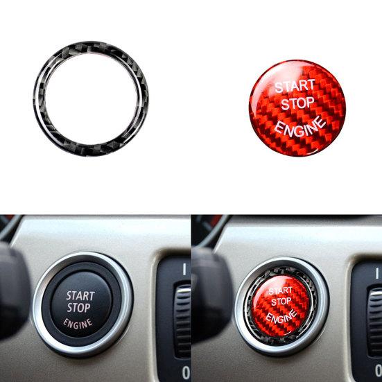2 шт., наклейки на кнопку зажигания, декор, подходят для шасси BMW E E90 E60