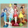 Очаровательный набор из 7 фигурок феи Динь-Динь Tinkerbell Для детей С подставками