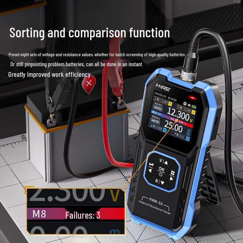 FNIRSI Высокоточный измеритель напряжения и сопротивления литиевых аккумуляторов для обнаружения внутреннего сопротивления аккумуляторов 18650