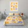 Adorable Sleeping Cats Pattern Bedding Duvet Cover Set Duvet Cover Pillowcases  (1*Duvet Cover 2*Pillowcases, without duvet insert)