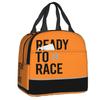 Готов к гонкам Сумка для ланча Портативный гоночный термоконтейнер Термоизолированный ланч-бокс бенто для женщин, детей, школьников, пикника, сумки-тоут для еды