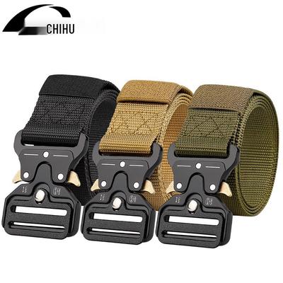 Тактический ремень Chihoo - 3,8 см Пряжка Cobra из цинкового сплава Нейлоновый холщовый ремень для мужчин