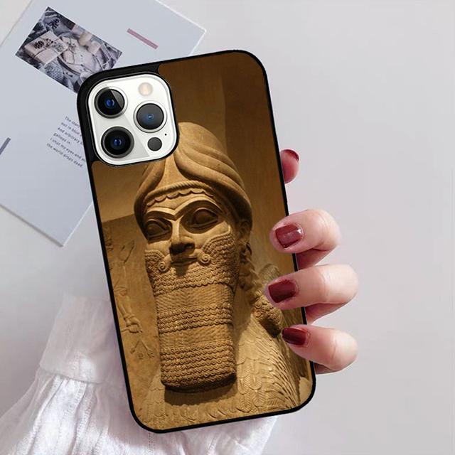 Чехол для телефона Lamassu Assyrian Winged Lion для iPhone 11 12 13 14 Pro Max mini XR XS SE 2020 6 7 8 Plus Samsung S21 S22 Coque Funda