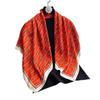 Spring And Autumn Fashion Versatile Large Square Scarf 90Cm Scarf Simulation Silk Shawl Women'S Satin Headscarf