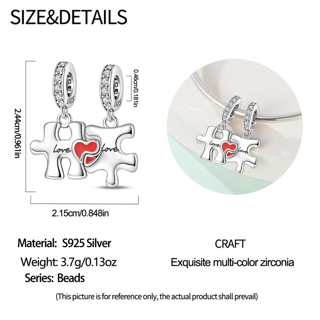 Медь Милая Роза Красный Воздушный Шар Бисером Любовные Шармы Подходят Оригинальному Браслету Изготовление Ювелирных Изделий Женский Подарок