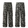 Мужские американские широкие камуфляжные рабочие брюки, ретро-модные брендовые свободные прямые камуфляжные брюки из чистого хлопка