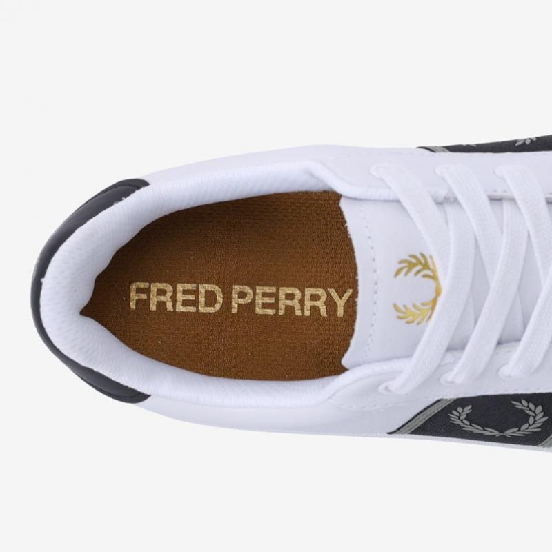 Fred Perry Мужские кроссовки S B721 Кожаные Фирменная тесьма