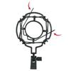 GATOR Frameworks Universal Shock Mount Microphone Holder for Condenser Microphones, 55-60mm Diameter (GMF-MIC-SM5560)