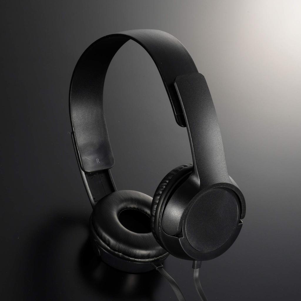 Ohm Electric AudioComm Stereo Headphones H125 Black OHM HP-H125N-K 03-2281