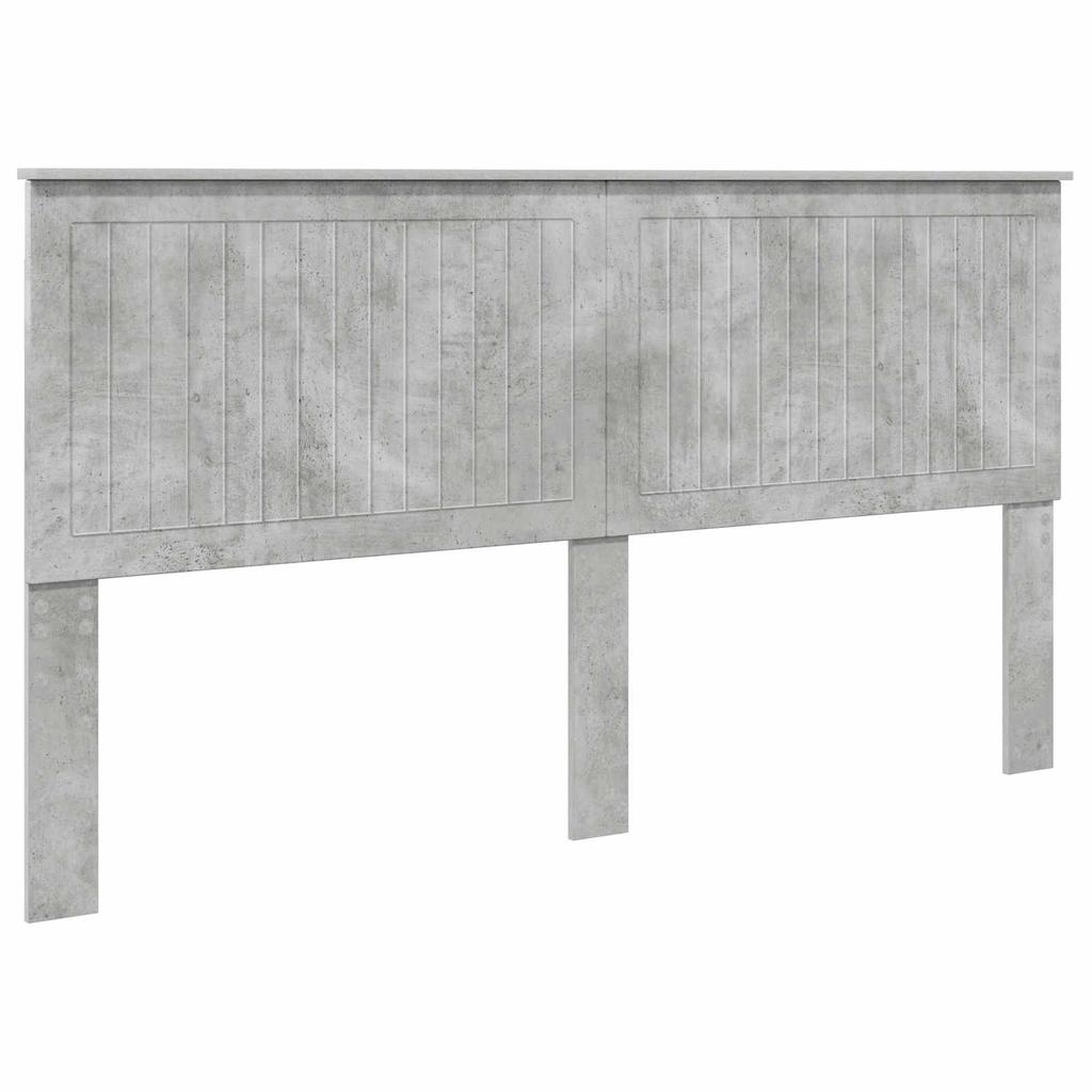 Headboard with Concrete Grey Headboard 180 cm Particleboard