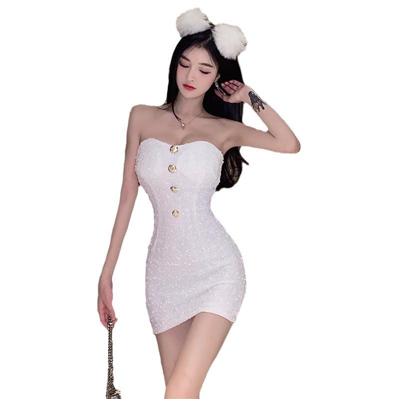 Женское сексуальное облегающее платье-труба с застежкой-молнией и завязками на бедрах