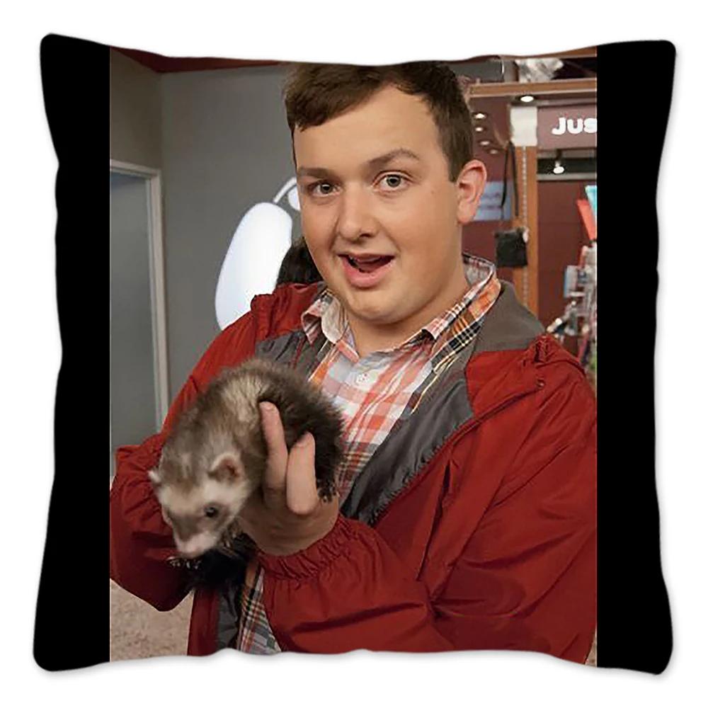 Чехол для подушки с мемом Гибби из iCarly для дивана, гостиной, смешной чехол для подушки, домашний декор, чехол для декоративной подушки из сериала Funda Cojines