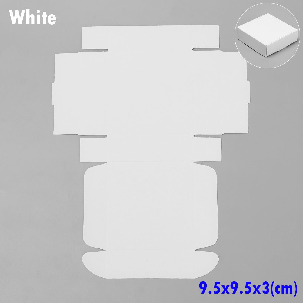 10pcs 9sizes Wedding Event Handmade Jewelry Candy Storage Cardboard Package Wrapping Kraft Paper Box