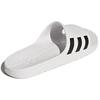 Adidas Cloudfoam Comfortable Rubber Sole Non-Slip Slide Sandals Unisex Footwear White Black CG3538