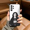Louis LNGSHOT  Soft Silicone Case for Samsung S25, S24, S21, S22, S23, S30, Ultra, S20, Plus, FE, Lite-Black